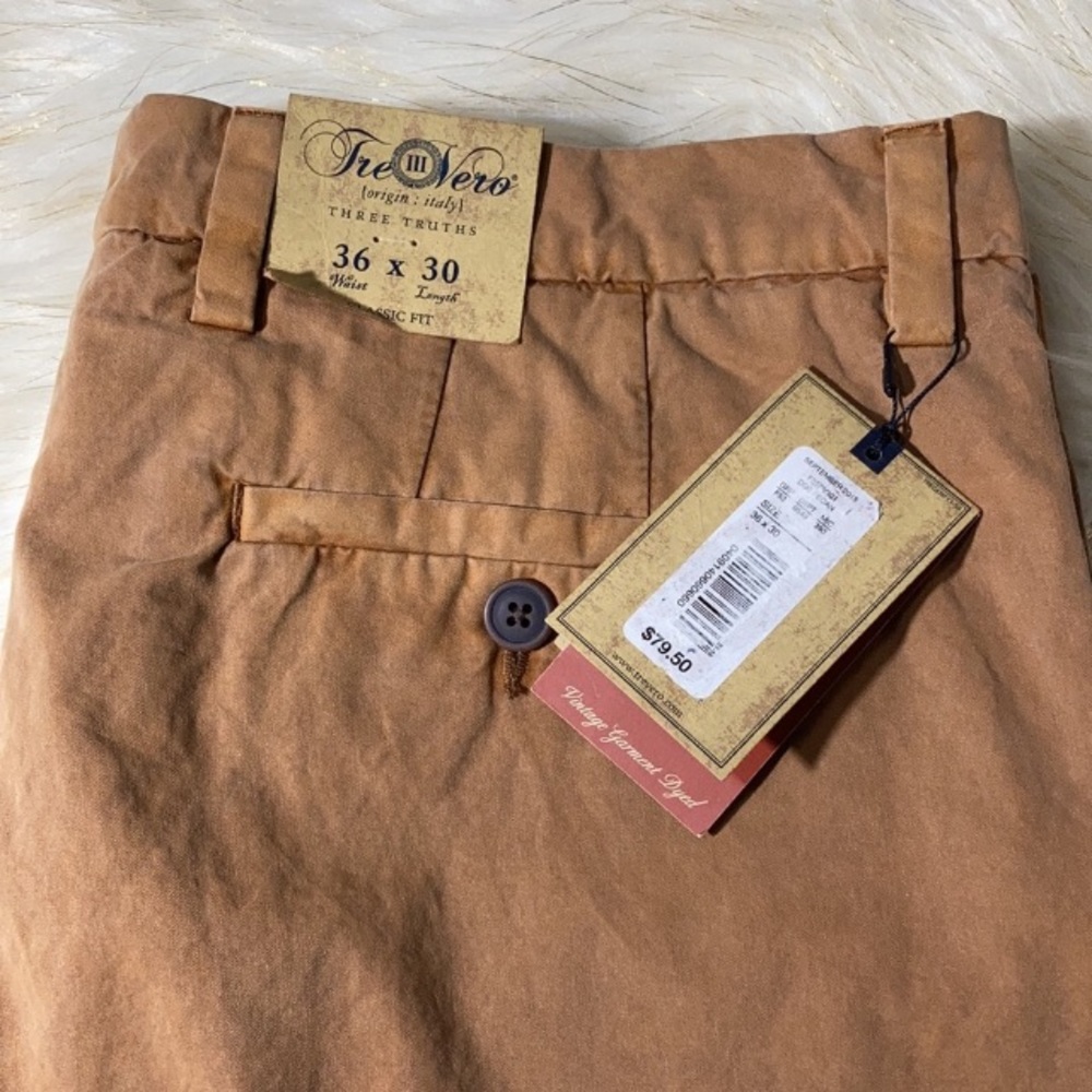 TreVero 36x30 classic fit vintage garment dyed pants